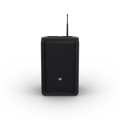 LD Systems ANNY® 8 HHD B8 - Tragbarer batteriebetriebener Bluetooth® PA-Lautsprecher mit Mixer und 1 x drahtlosem Handmikrofon, Stage Black