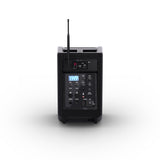 LD Systems ANNY® 8 HHD B8 - Tragbarer batteriebetriebener Bluetooth® PA-Lautsprecher mit Mixer und 1 x drahtlosem Handmikrofon, Stage Black