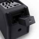 LD Systems ANNY® 8 HHD B8 - Tragbarer batteriebetriebener Bluetooth® PA-Lautsprecher mit Mixer und 1 x drahtlosem Handmikrofon, Stage Black