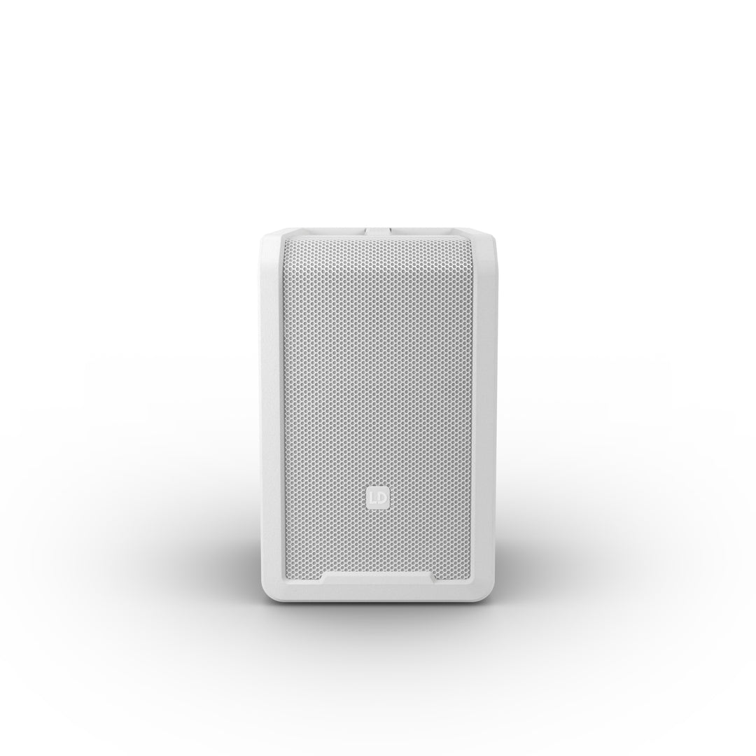 LD Systems ANNY® 8 W - Tragbarer batteriebetriebener Bluetooth® PA-Lautsprecher mit Mixer, Reinweiß