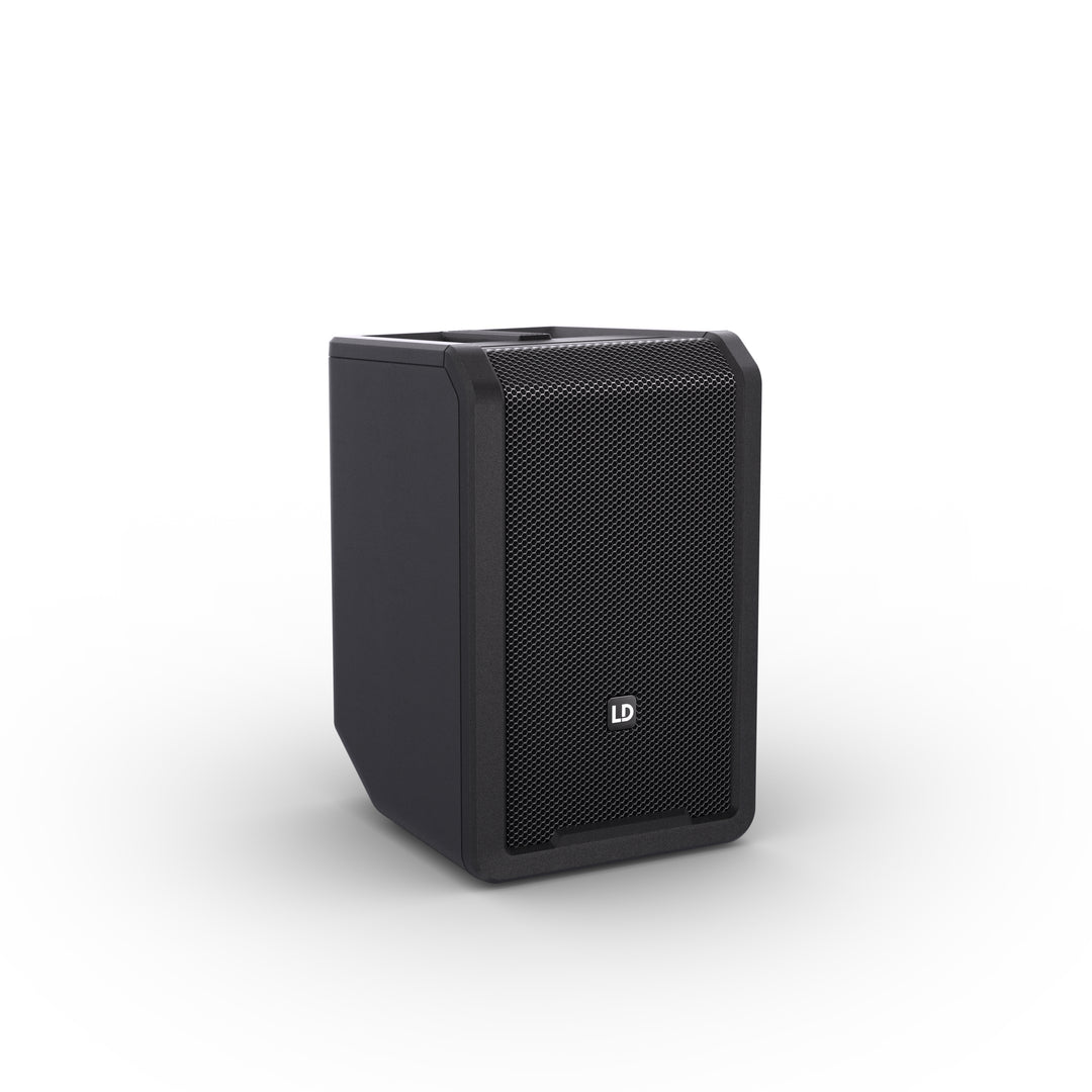 LD Systems ANNY® 8 - Tragbarer batteriebetriebener Bluetooth® PA-Lautsprecher mit Mixer, Stage Black