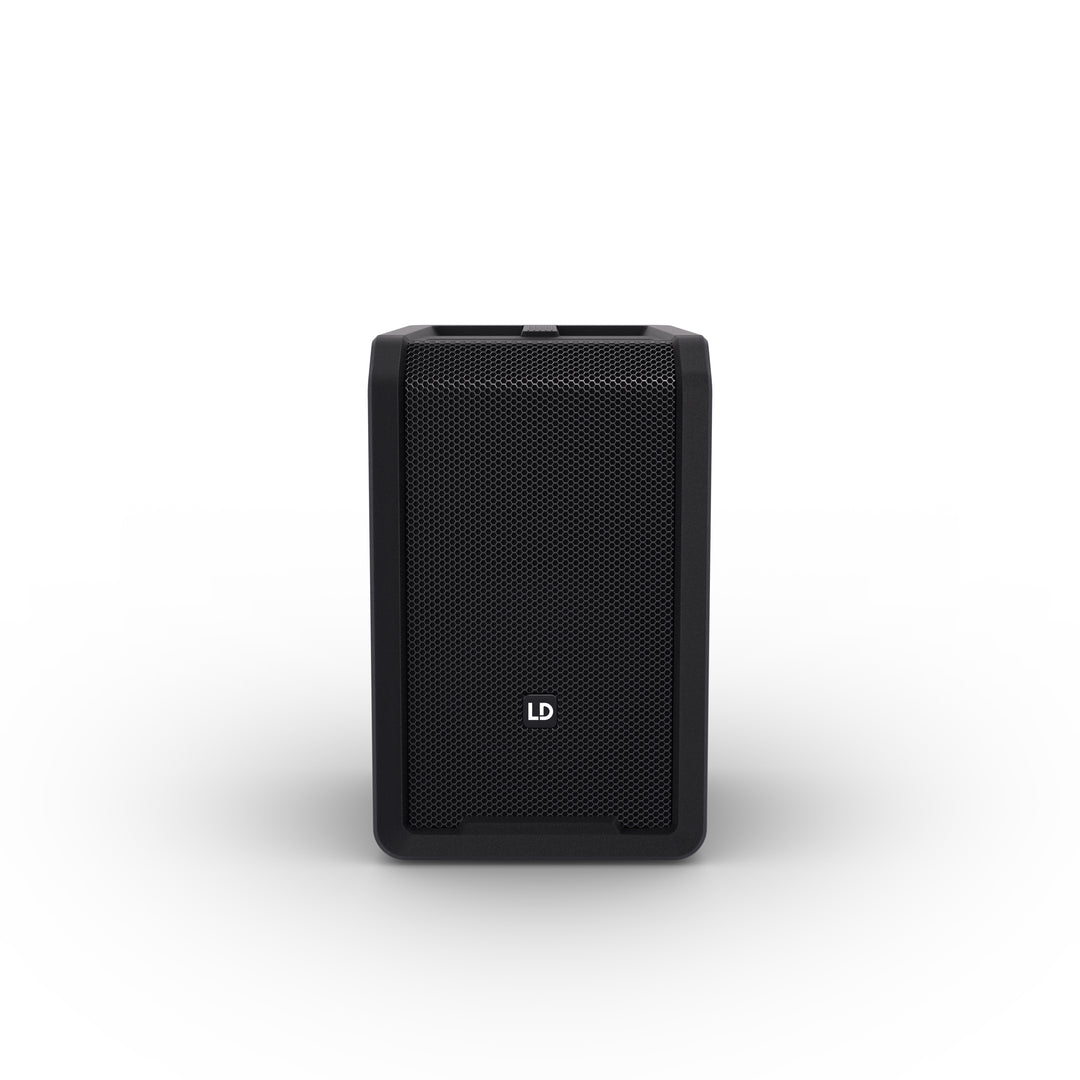 LD Systems ANNY® 8 - Tragbarer batteriebetriebener Bluetooth® PA-Lautsprecher mit Mixer, Stage Black