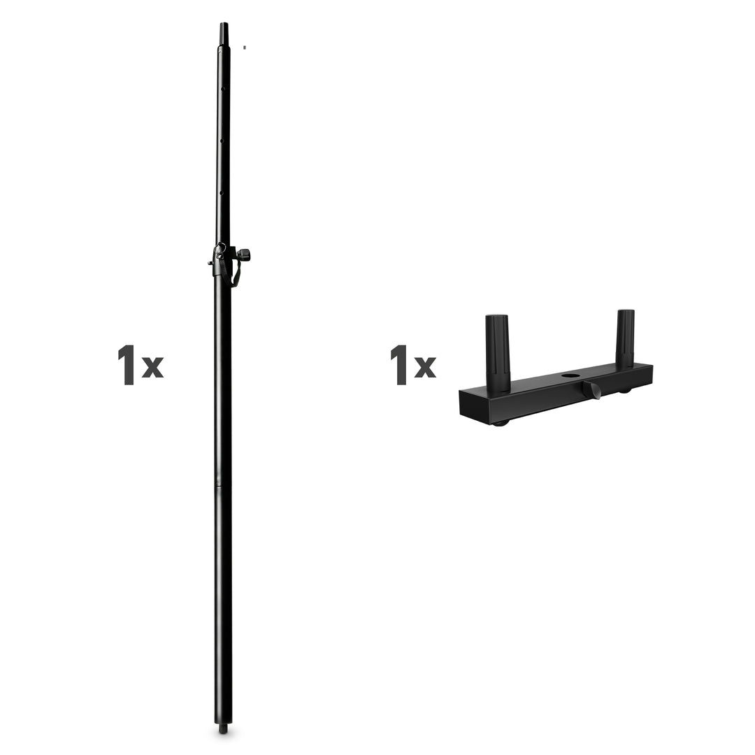 LD Systems DAVE 10 G4X DUAL STAND – Lautsprecherstange mit Montagegabel für DAVE 10 G4X