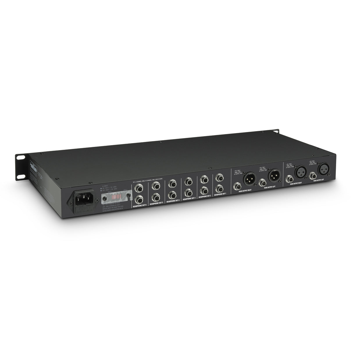 LD Systems HPA 6 - 19" 6-Kanal Kopfhörerverstärker