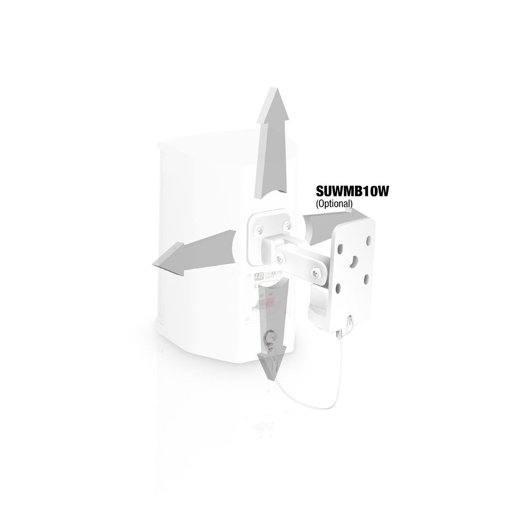 LD Systems SAT 42 G2 Lautsprecherset RMS (Weiß, 60W, 8 Ohm)
