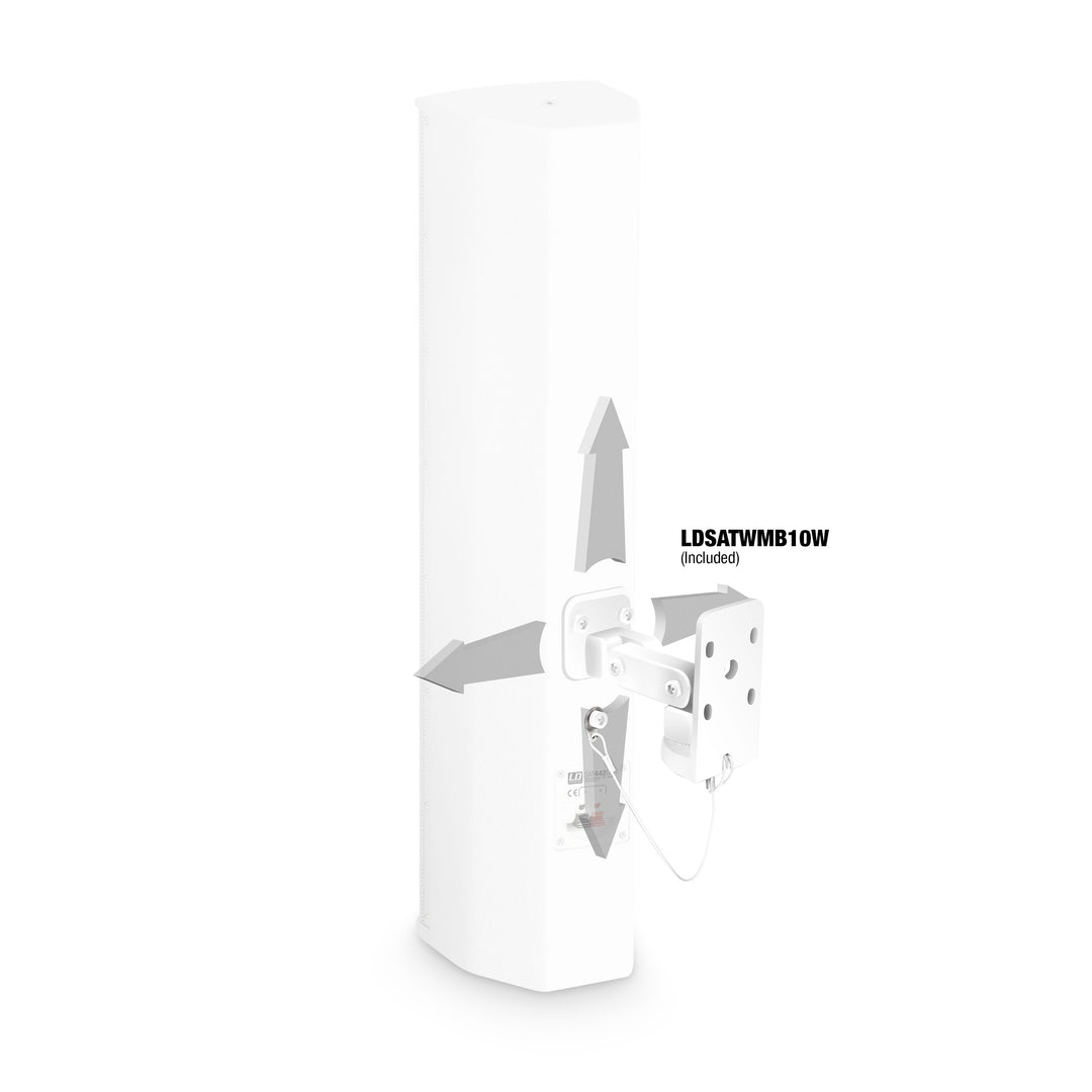 LD Systems SAT 442 G2 W - 4 x 4" passive Installationslautsprecher, weiß