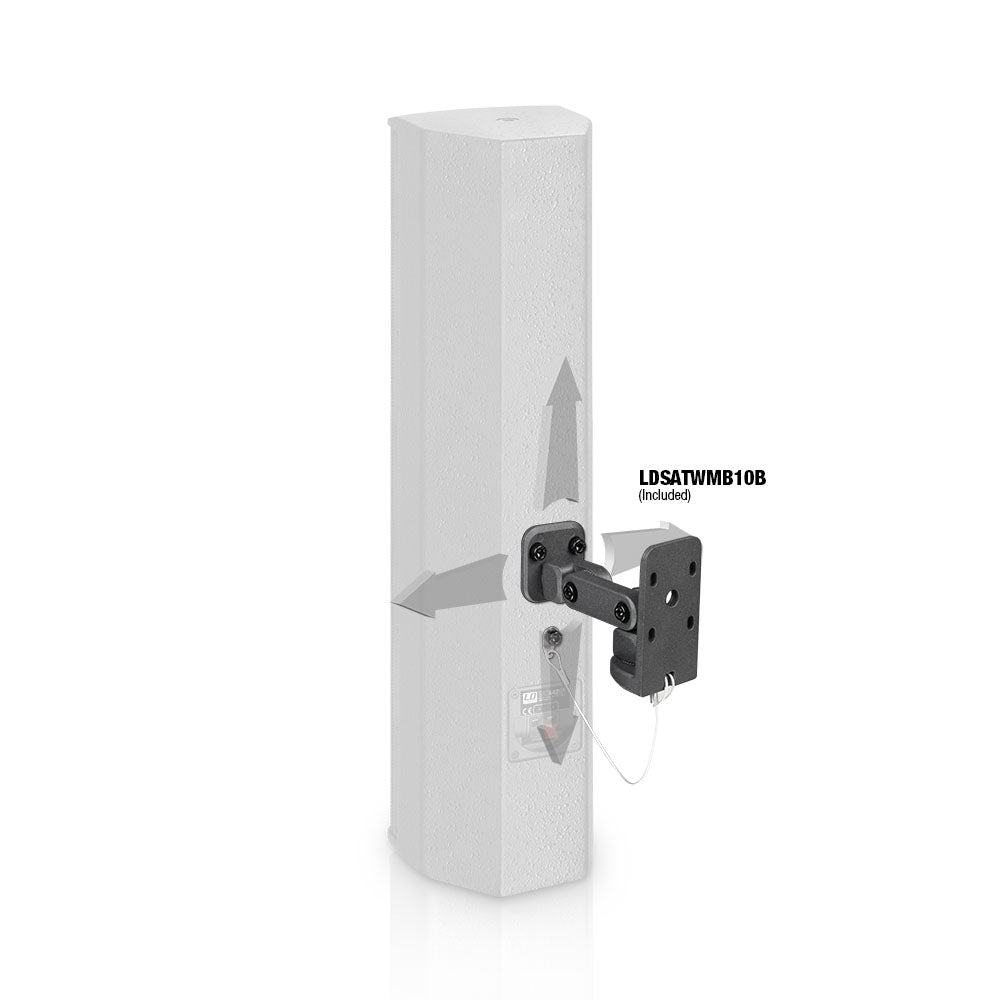 LD Systems SAT 442 G2 - 4 x 4" passiver Installationslautsprecher, schwarz