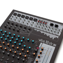 LD Systems VIBZ 12 DC - 12-Kanal Mischpult mit DFX und Kompressor