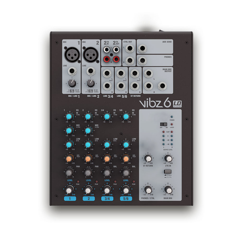 LD Systems VIBZ 6 - 6 channel Mixing Console