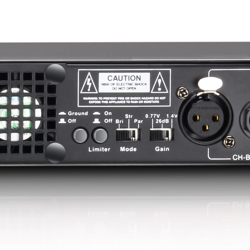 LD Systems XS 400 - Effektverstärker (2x100W, 8 Ohm)