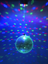 Ibiza Batteriebetriebene Discokugel mit LED Licht (30 cm)