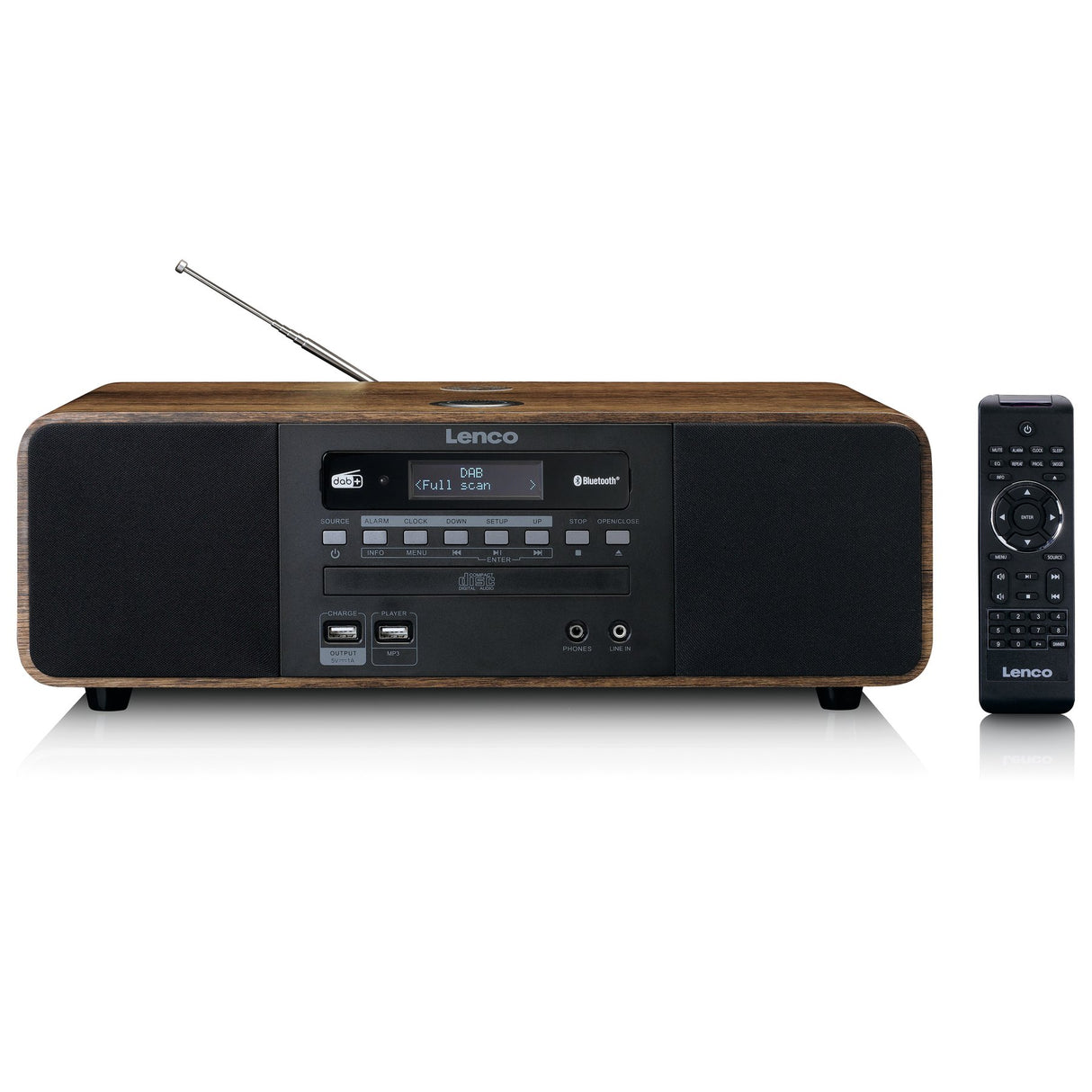 Lenco DAR-051WD DAB+ Radio (Brown)