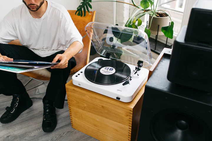 Lenco L-85 Turntable (White)