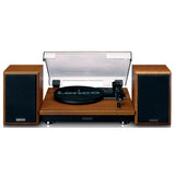 Lenco LS-100 Turntable Bundle with Speakers (Teak)