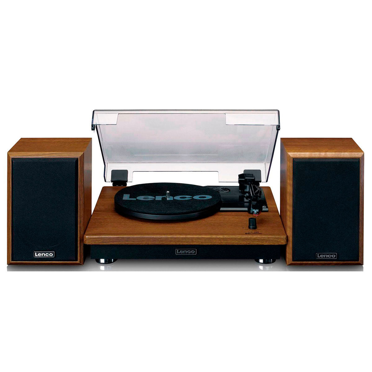Lenco LS-100 Turntable with Speakers (Teak)
