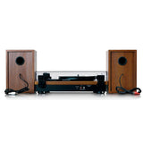 Lenco LS-100 Turntable Bundle with Speakers (Teak)