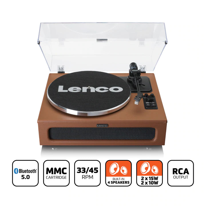 Lenco LS-430 Bluetooth Plattenspieler (Braun)