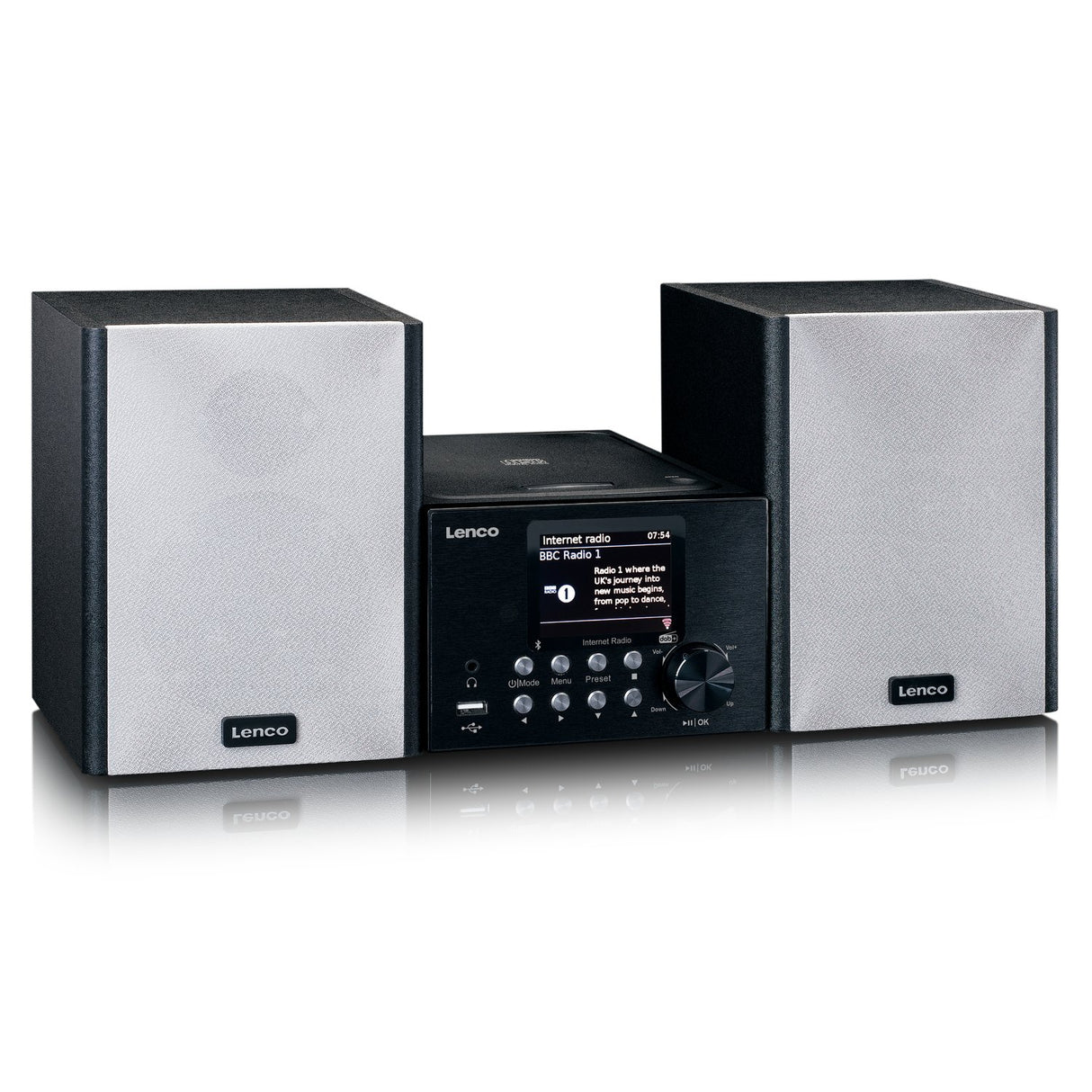Lenco MC-250 MicroSet Mini Stereo & Internet Radio
