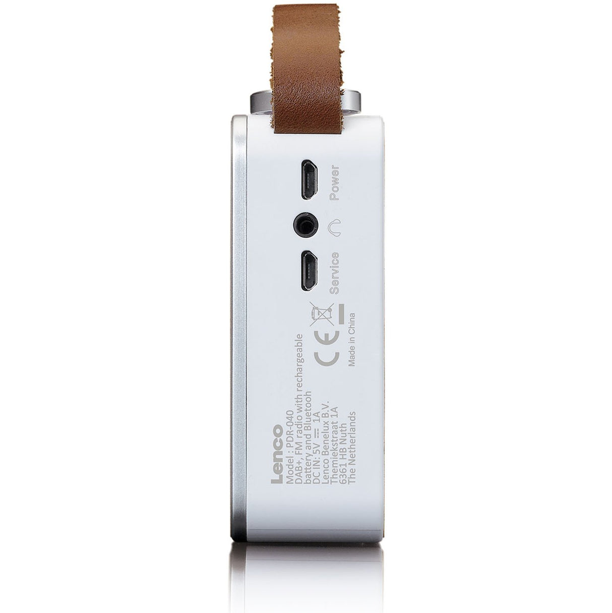 Lenco PDR-040 DAB Radio, Bamboo/White