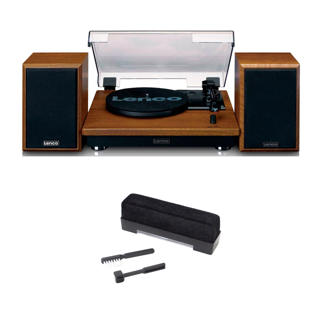Lenco LS-100 Pladespiller Bundle m. Lautsprechern (Teak)