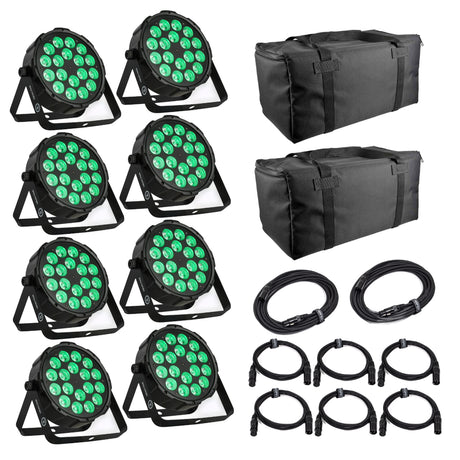 Light4Me Hexo PAR 18x12W RGBWA-UV LED PAR Scheinwerfer