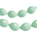 Link Ballons für Girlanden 8 Stk. (Matt Pulver Pistazie, 33cm)