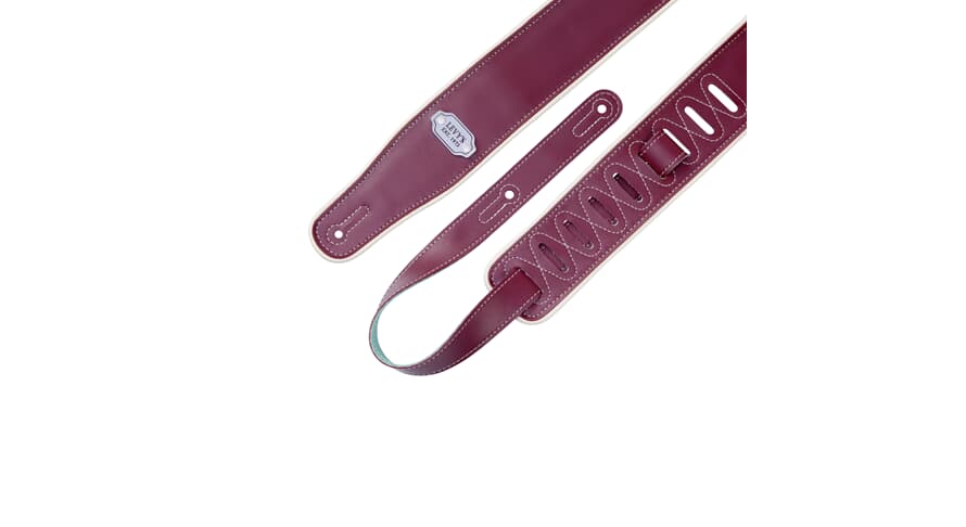 Levys M26VCP Gitarrengurt 2 3/4", Burgundy Seafoam