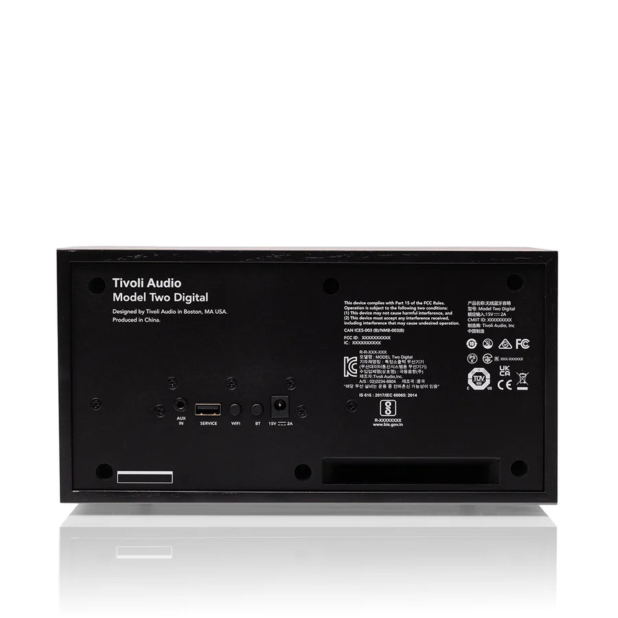 Tivoli Audio Model Two Digital Bluetooth Lautsprecher (Schwarz/Schwarz)