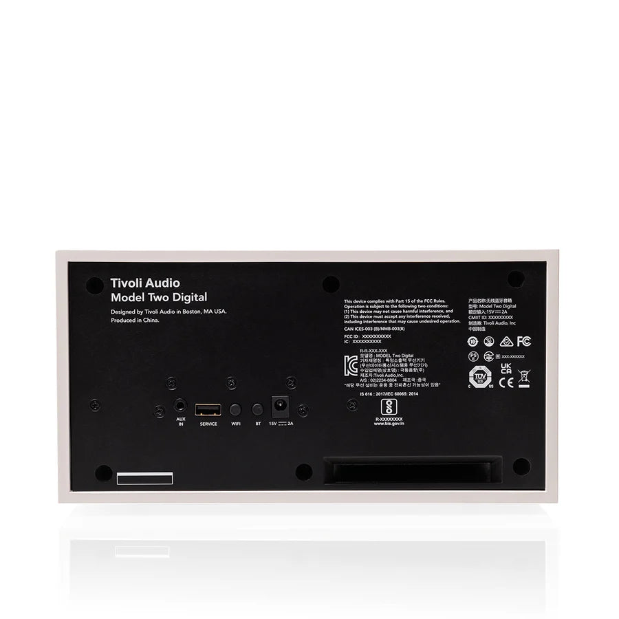Tivoli Audio Model Two Digital Bluetooth Lautsprecher (Weiß/Silber)