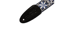 Levys M8HT Gitarrengurt 2", blau und weiß