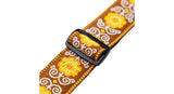 Levys M8HT-27 Gitarrengurt 2", gelbes Blumenmotiv