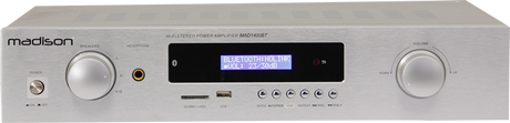 Madison HI-FI Stereo Verstärker (Silber, 2x140W)