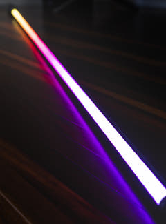 Ibiza Magic Color Stick RGB Bodenlicht (Schwarz)