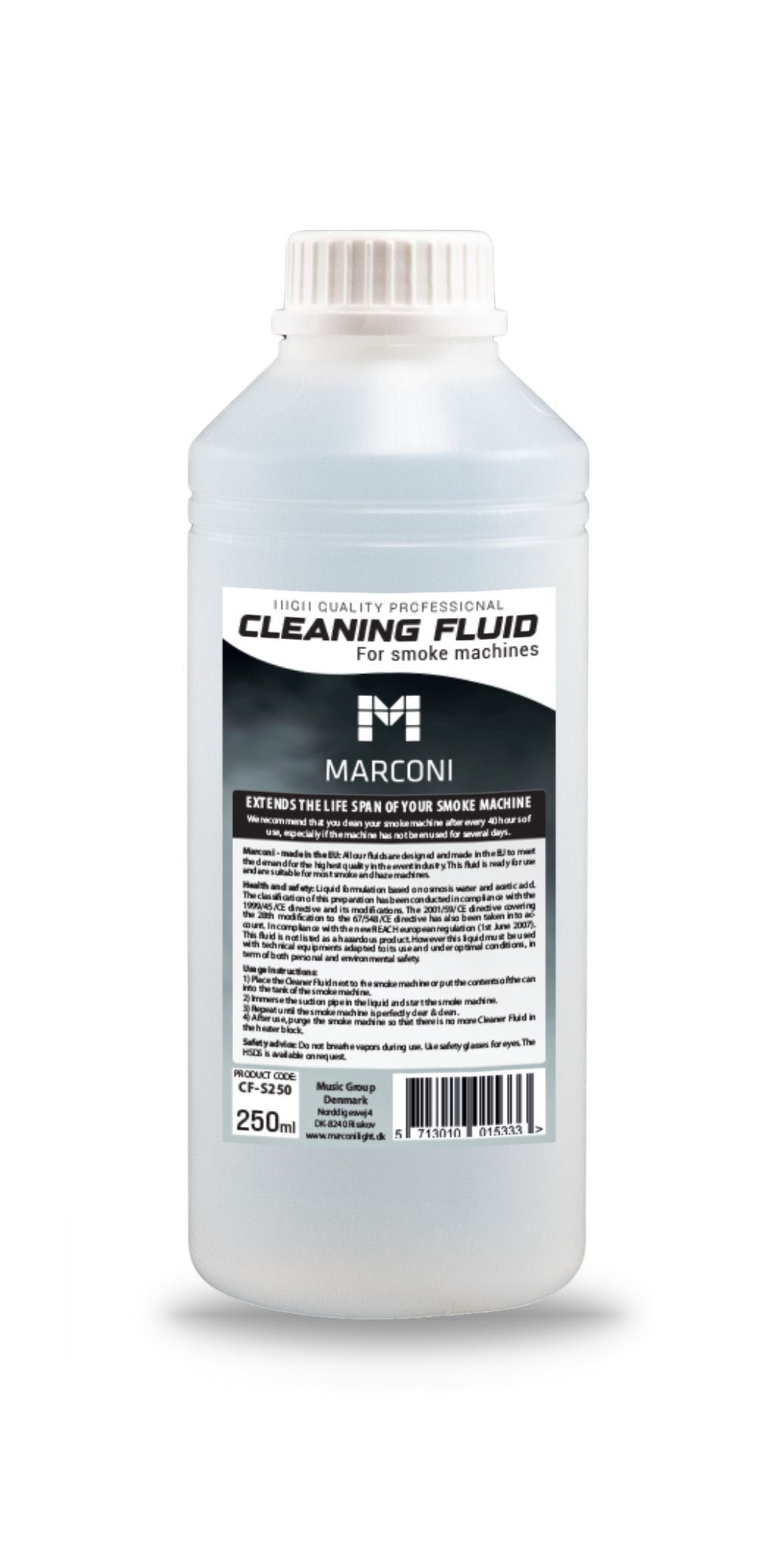 Marconi Reinigungsflüssigkeit für Nebelmaschine (250ml)