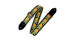 Levys MC8JQ Gitarrengurt 2", gelbes Blumenmuster