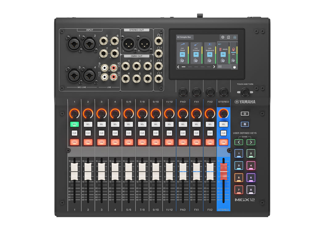 Yamaha MGX12 Digital Mixing Console (Schwarz)