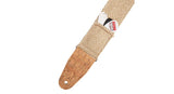 Levys MH8P Gitarrenriemen 2" aus Hanf, natur