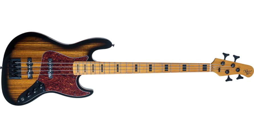 Michael Kelly Vintage Element 4 e-bass, Zebra Burst