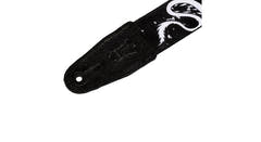 Levys MPD2 Gitarrengurt 2", schwarz und weiß
