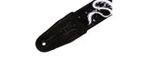 Levys MPD2 Gitarrengurt 2", schwarz und weiß