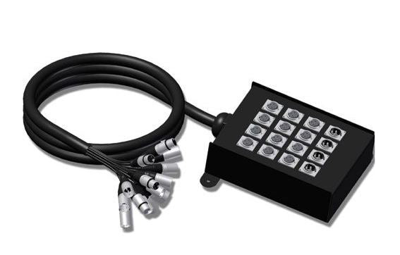 ProCab stageboks 12 inputs / 4 outputs, Pisk 30 mtr