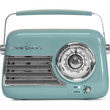 Madison Retro Radio mit Bluetooth und FM (Blau)