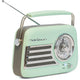 Madison Retro Radio mit Bluetooth und FM (Mattmint)