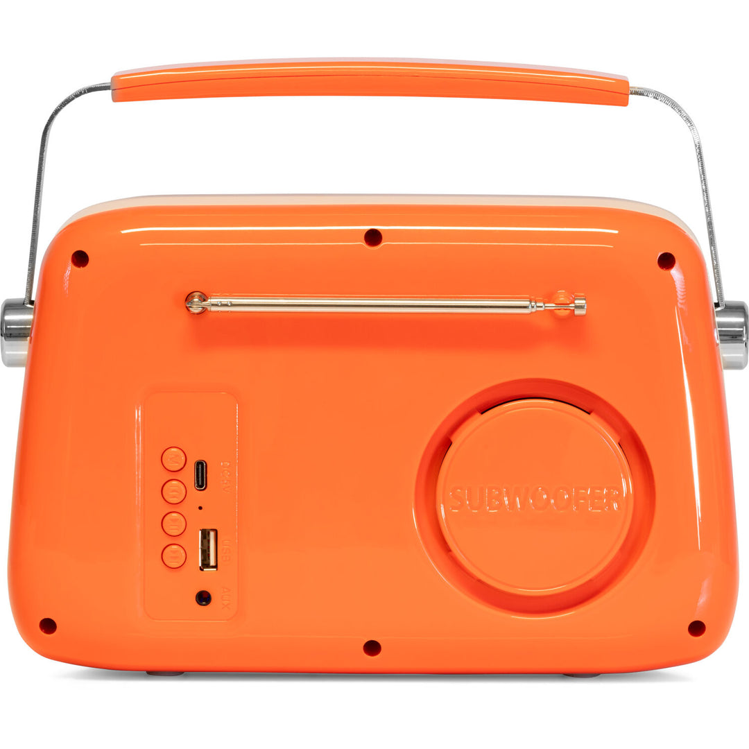Madison Retro Radio m. Bluetooth und FM (Orange)