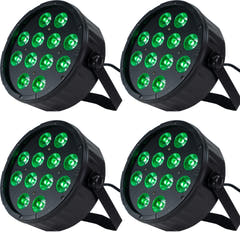Marconi Polaris 12x12W RGBW PAR-Lampe, Bundle mit 4 Stück