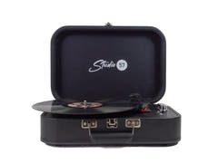 Studio 57 Mellow Plattenspieler (Schwarz) Bundle