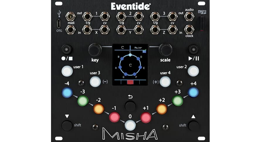 Eventide Misha Eurorack-Instrument und Sequenzer