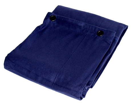 Molton Hintergrund m. Ösen (Blau)