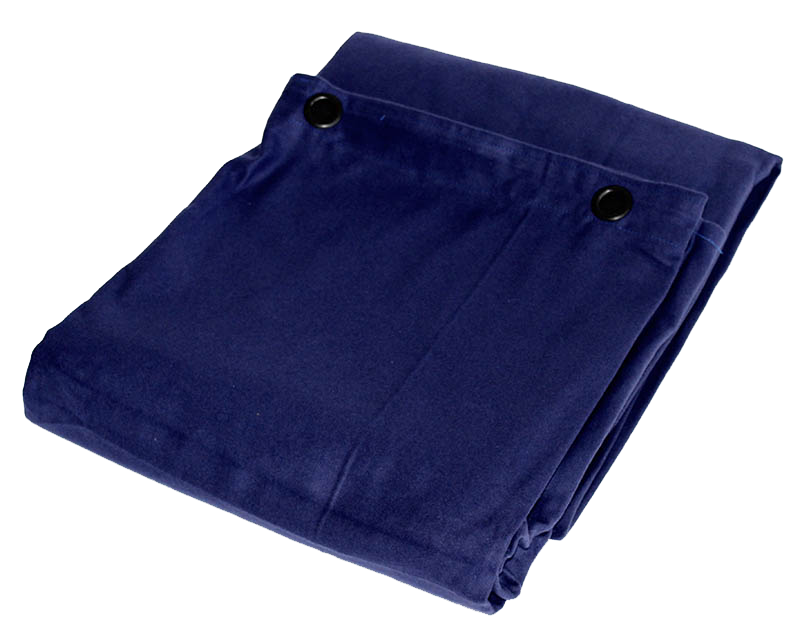 Molton backdrop with grommets - blue