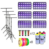 Nightminton complete package for 3 courts